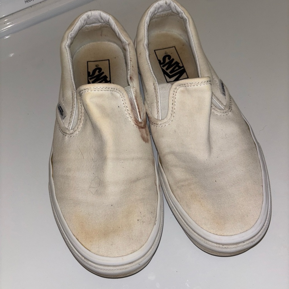 Vans Off-White Casual Slip-Ons 8.5